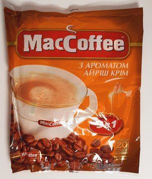Кофе "MacCoffee" Маккофе 3в1 с ароматом "Айриш крем" 20 стиков 0026 фото