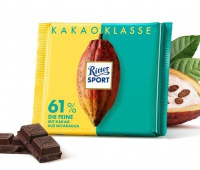 Чорний шоколад Ritter Sport Kakao Klasse 61% какао 100 г Німеччина 565 фото
