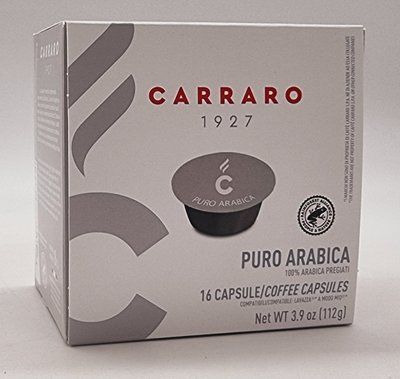 Кофе в капсулах Carraro A Modo Mio Puro Arabica 16 шт. Италия 0340 фото
