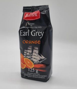 Чай "Bastek" Earl Grey Orange Чорний Острів Апельсин 125 г &mdash; (чорний чай зі шматочками фруктів і суцвіттями) 0223 фото