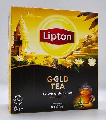 Чай чёрный "Lipton" Gold Tea 92 пак. 0963 фото