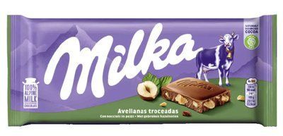 Молочний шоколад Milka Hazelnuts лісовий горіх 90г 0804 фото