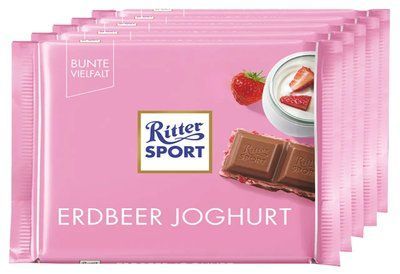 Молочний шоколад Ritter Sport Erdbeer Joghurt 100 г Німеччина 566 фото
