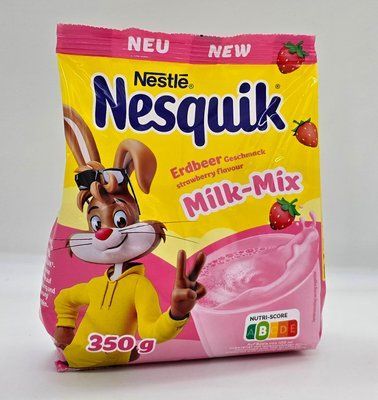 Какао напій Nesquik зі смаком полуниці 350г 5031 фото