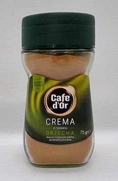 Кава розчинна "Cafe d'or Crema" зі смаком горіха (Кафе Дор) 75 грам Польща 0611 фото