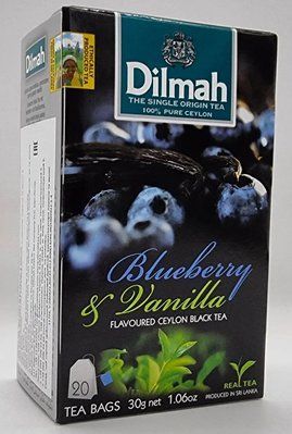 Чай цейлонський "Dilmah" Чорниця й Ваніль 20 пак/уп 30 грамів 0847 фото