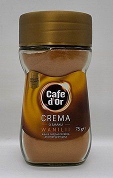 Кава розчинна "Cafe d'or Crema" зі смаком ванілі (Кафе Дор) 75 грам Польща 0613 фото