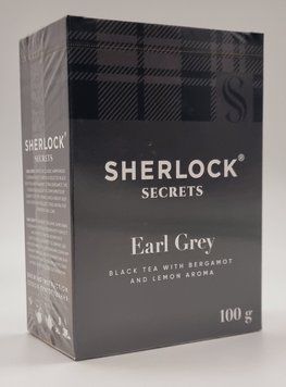 Чай Sherlock Secrets &laquo;Earl Grey&raquo; чорний листовий з ароматом бергамоту та лимону 100 г 0571 фото