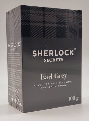 Чай Sherlock Secrets &laquo;Earl Grey&raquo; чорний листовий з ароматом бергамоту та лимону 100 г 0571 фото