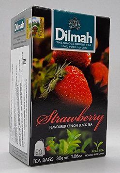Чай цейлонський "Dilmah" Полуниця 20 пак/пач 30 грамів 0849 фото