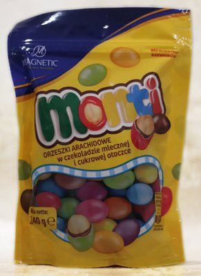 Драже, арахіс в шоколаді "Monti" 240 грам Польща 0810 фото