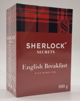 Чай Sherlock Secrets &laquo;English Breakfast&raquo; чорний листовий 100 г 0570 фото