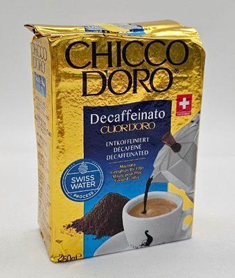 Кава мелена без кофеїну Chicco D'Oro Decaffeinato 250г Швейцарія 5289 фото