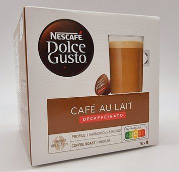 Кава в капсулах Nescafe Dolce Gusto Cafe au Lait DECAFFEINATO 16 шт. без кофеїну 1706389084 фото