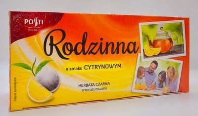 Чай чёрный Чай черный Rodzinna Cytrynowa 80 пак. Польша 0994 фото