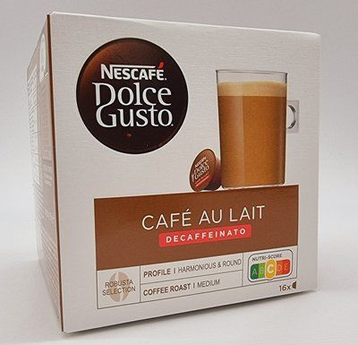 Кофе в капсулах Nescafe Dolce Gusto Cafe au Lait DECAFFEINATO 16 шт. без кофеина 1706389084 фото