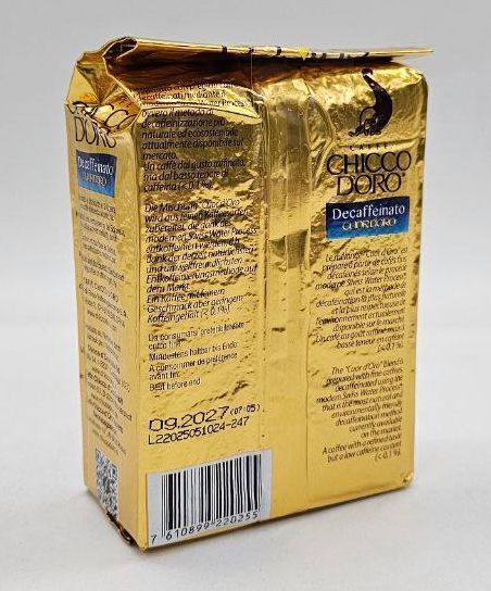 Кофе молотый без кофеина Chicco D'Oro Decaffeinato 250г Швейцария 5289 фото