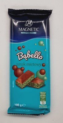 Молочний шоколад Bambello Мята 100г 241 фото