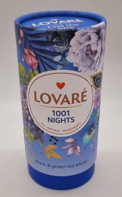 Чай Lovare 1001 Ніч чорний та зелений ароматизований 80г 0188 фото