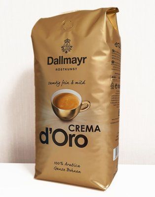 Кава в зернах Dallmayr Crema D'Oro 1 кг Німеччина 100% арабіка 0791 фото