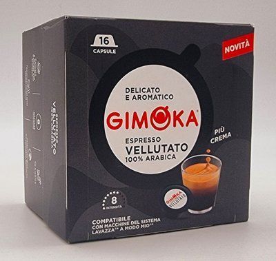 Кофе в капсулах Gimoka A Modo Mio Vellutato 100% arabica 16 шт. 342 фото
