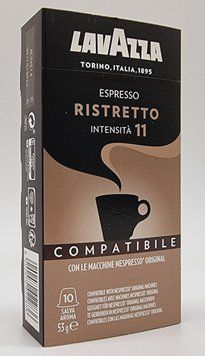 Кава в капсулах Lavazza NESPRESSO Espresso Ristretto 10 шт. 263 фото