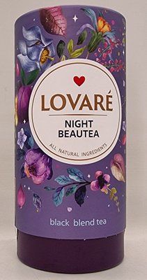 Чёрный листовой чай Lovare Night Beautea 80г 0903 фото
