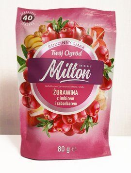 Чай фруктовий "Milton Твій город" зі смаком журавлини, барбарис та імбир 80 г/40 пак. 0736 фото