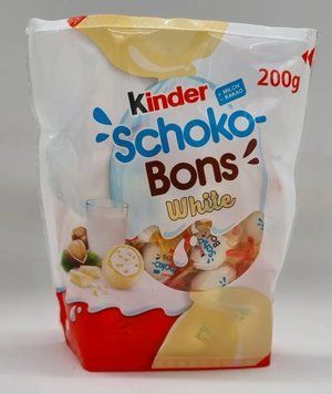 Цукерки Кіндер Шоко-Бонс у білому шоколаді Kinder Schoko-Bons White, 200 г 0873 фото