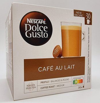 Кава в капсулах Nescafe Dolce Gusto Cafe au Lait XL 30 шт. (30 порцій) 1704234495 фото