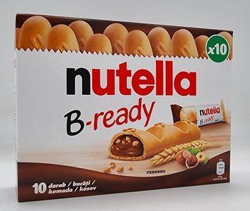Батончик вафельний Nutella B-ready з горіховою пастою з какао (10 шт) 220 грам 0864 фото