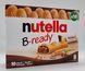 Батончик вафельний Nutella B-ready з горіховою пастою з какао (10 шт) 220 грам 0864 фото 1