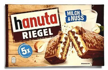 Вафельний батончик Ferrero Hanuta Riegel 5 шт 173 г 0870 фото