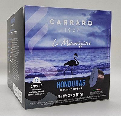 Кава в капсулах для кавомашин Nescafe Dolce Gusto "Carraro" Monoarabica Honduras 16 шт. Італія 0604 фото
