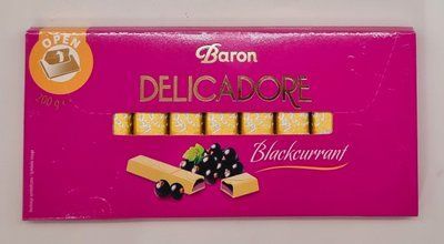 Шоколад Baron "Delicadore" Чорна смородина Польща 200 грамів 237 фото