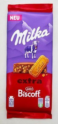 Молочний шоколад Milka Extra Lotus Biscoff 190 г 5291 фото