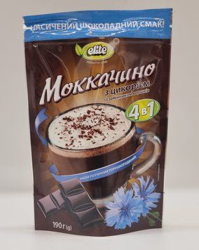 Напій розчинний Elite Health Line Мокачино з цикорієм, 190г 0074 фото