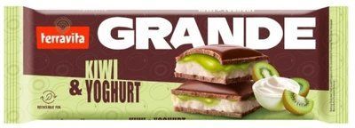 Молочний шоколад Terravita Grande Kiwi & Yoghurt 235 г 5335 фото