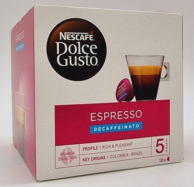 Кофе в капсулах Nescafe Dolce Gusto Espresso Decaffeinato 16 шт. 5160 фото