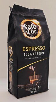 Кава в зернах "Cafe d'Or Espresso " 100% Arabica (Кафе Дор) 500 грамів Польща 0779 фото