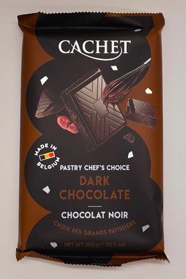 Чёрный шоколад Cachet 54% какао 300г Бельгия 0464 фото