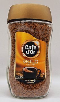Кава розчинна "Cafe d'Or Gold" (Кафе Дор) 200 грам Польща 0006 фото