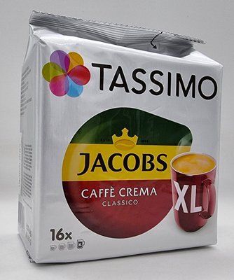 Кава в капсулах TASSIMO Jacobs Caff&eacute; Crema Classico XL 16 порцій. 0826 фото