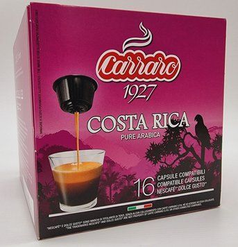 Кава в капсулах Dolce Gusto "Carraro" Monoarabica Costa Rica 16 шт. Італія 0320 фото
