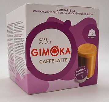 Кофе в капсулах Gimoka Dolce Gusto Caffelatte КофеЛатте 16 шт. (16 порций) 0313 фото